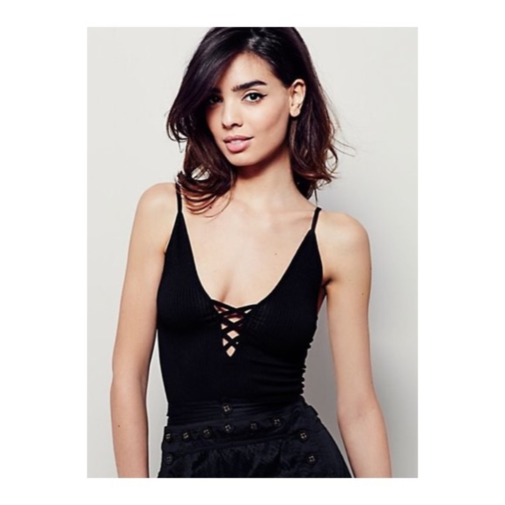 Free People Criss Cross Front Tank